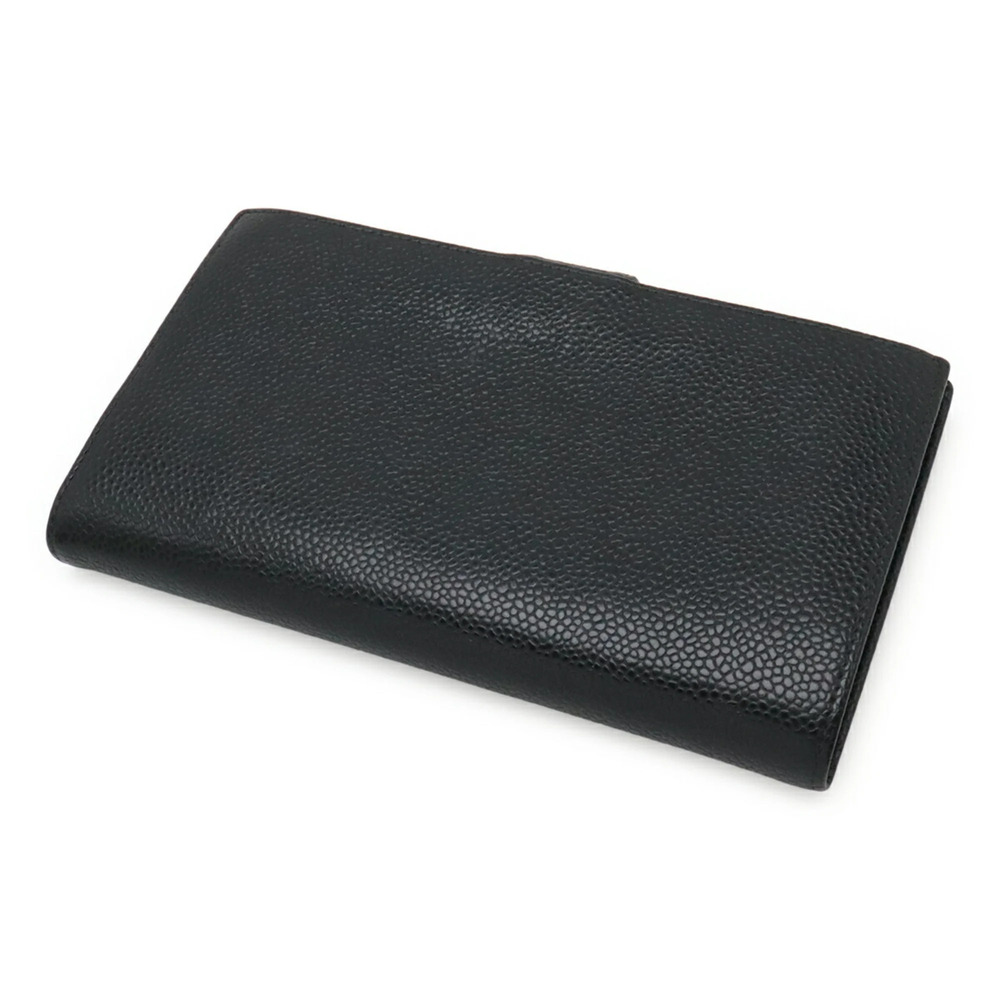 CHANEL Black Caviar Leather Logo Wallet - Picture 3 of 10